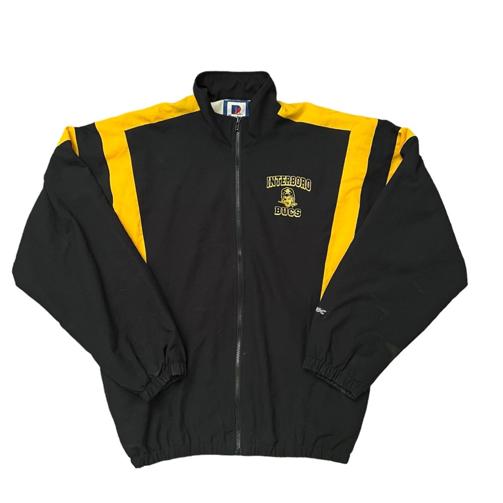 Mens Black & Yellow Interboro Bucs Rennoc Starter Jacket M